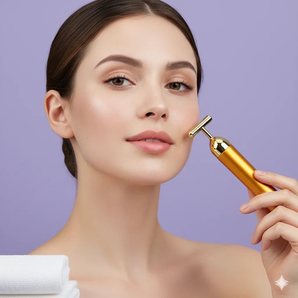 24K Gold Electric Bar Massage [6000 vibrations] - S - PRIMEMART