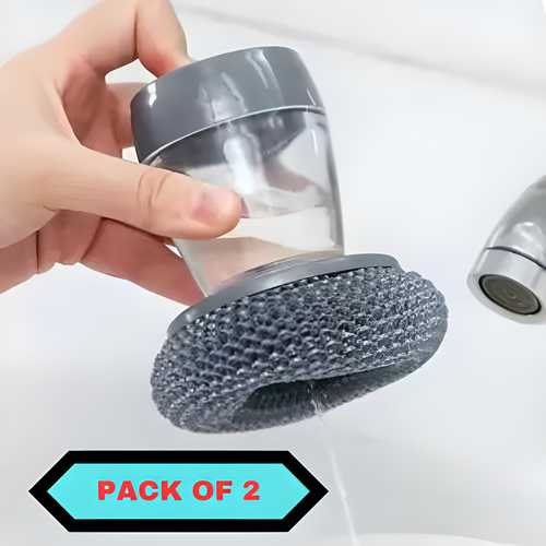 2 in 1 Liquid Soap Dispensing Palm Brush Buy 1 Get 1 Free 🔥