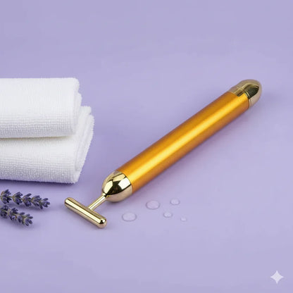 24K Gold Electric Bar Massage [6000 vibrations] - S-PRIMEMART