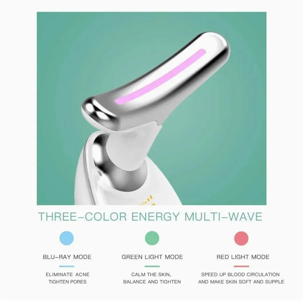 Neck & Face Skin Tightening Device – 7-in-1 LED Therapy - S-PRIMEMART