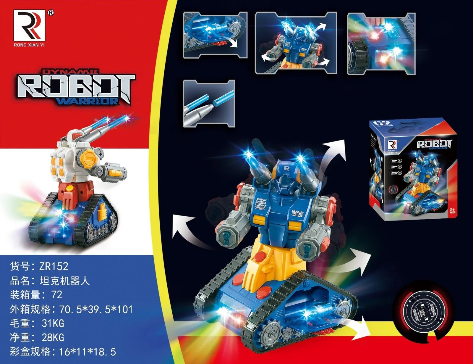 Dynamic Robot Warrior Toy - S-PRIMEMART