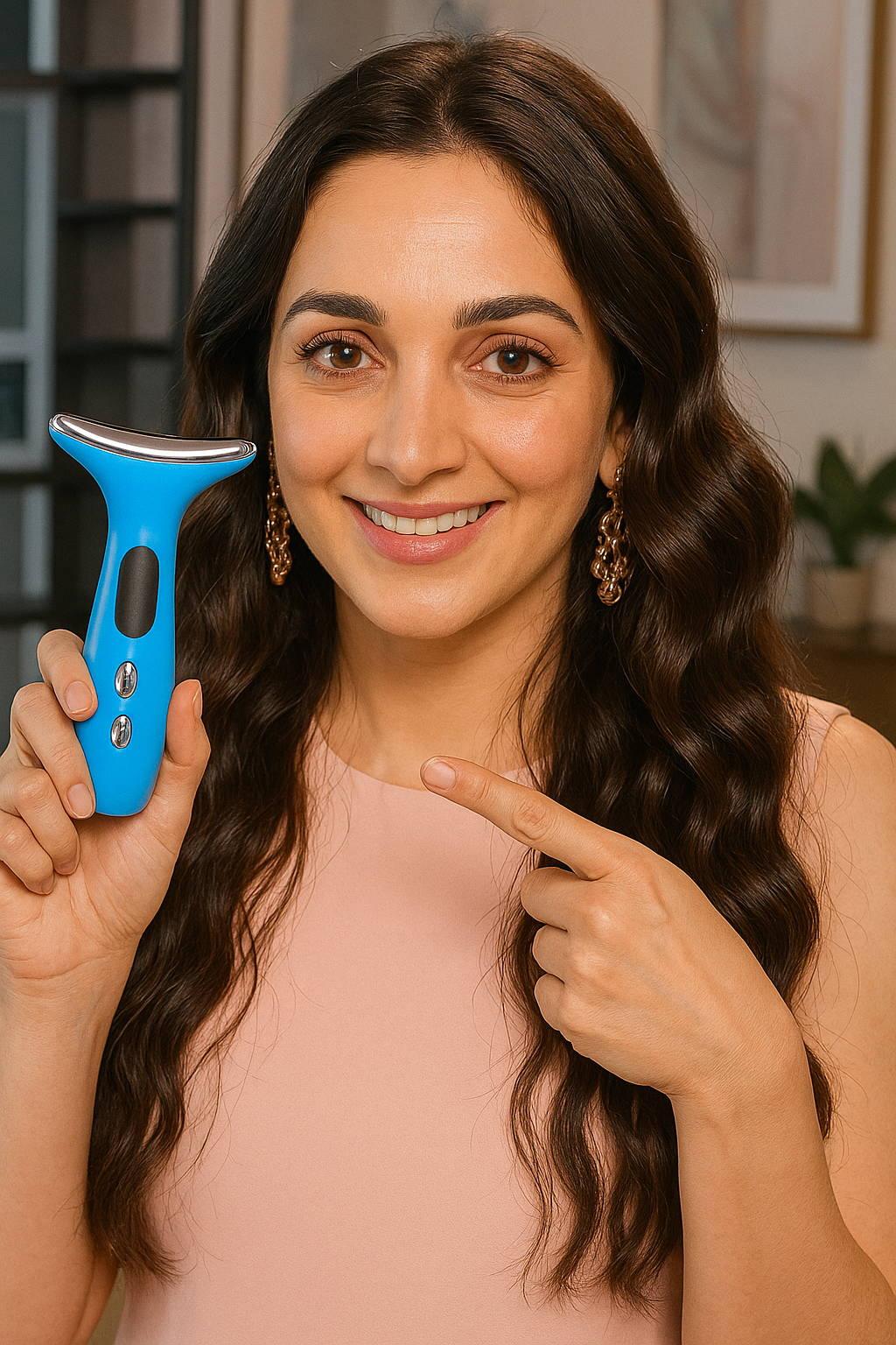 Neck & Face Skin Tightening Device – 7-in-1 LED Therapy - S-PRIMEMART